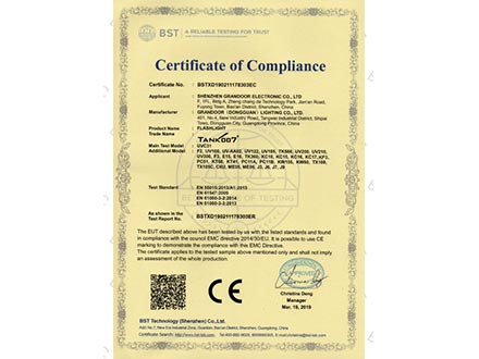 CE權威認證證書